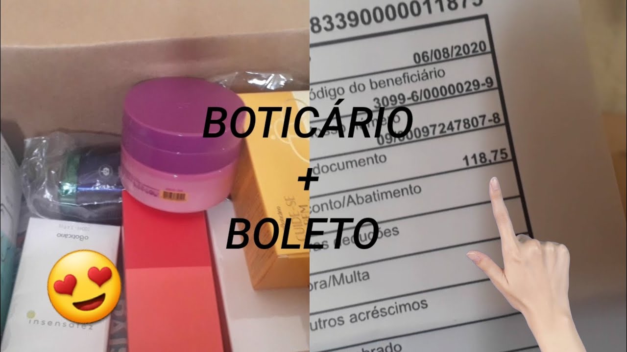 ABERTURA DA CAIXA O BOTICÁRIO + BOLETO @presentesmaria10 - YouTube