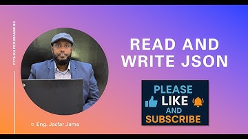 22   Python Programming Read and Write JSON files - Somali