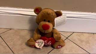 Gemmy Talkbax Valentines Brown Bear