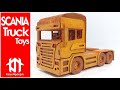How to make wooden toy truck - SCANIA