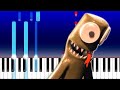 GREEN - Rainbow Friends Animated Rap Song (Roblox) Rockit Music (Piano Tutorial)