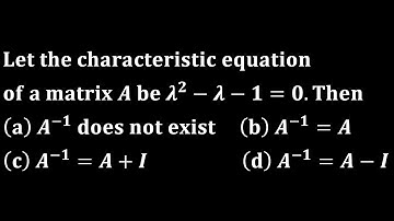 application of cayley hamilton theorem linear algebra iit jam mathematics kset 2017 karnataka set