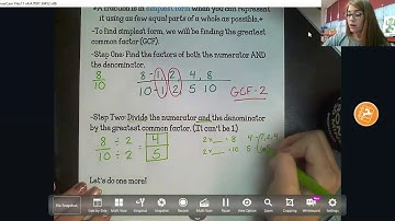 4th Grade-GoMath-Lesson 6.3-Simplest Form