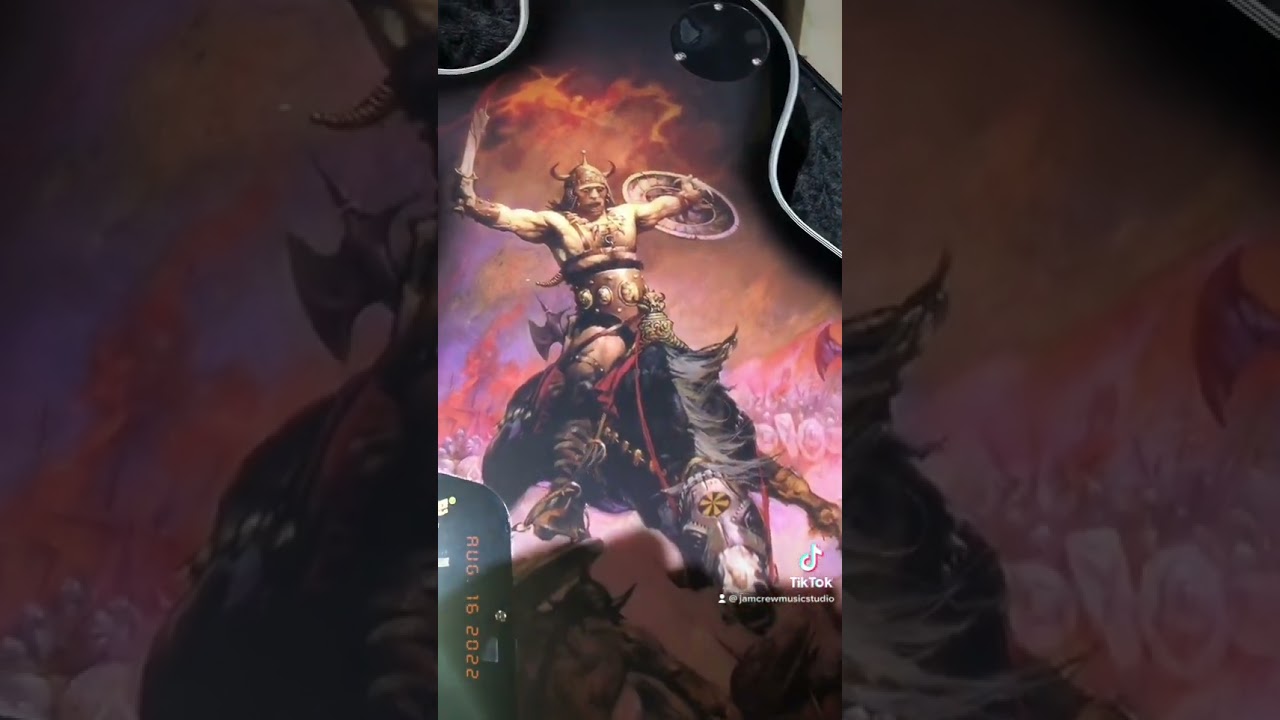 Epiphone Adam Jones Les Paul Custom Art Collection Electric Guitar- Frazetta "The Berserker"