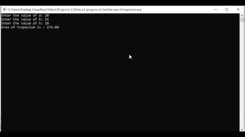 Write a C program to find the area of trapezium using Dev C++ in Nepali #cprogramming #nepali