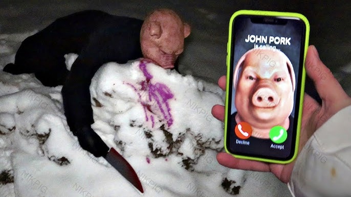 If you see John Pork in the park, run! Evil John Pork calling ! We
