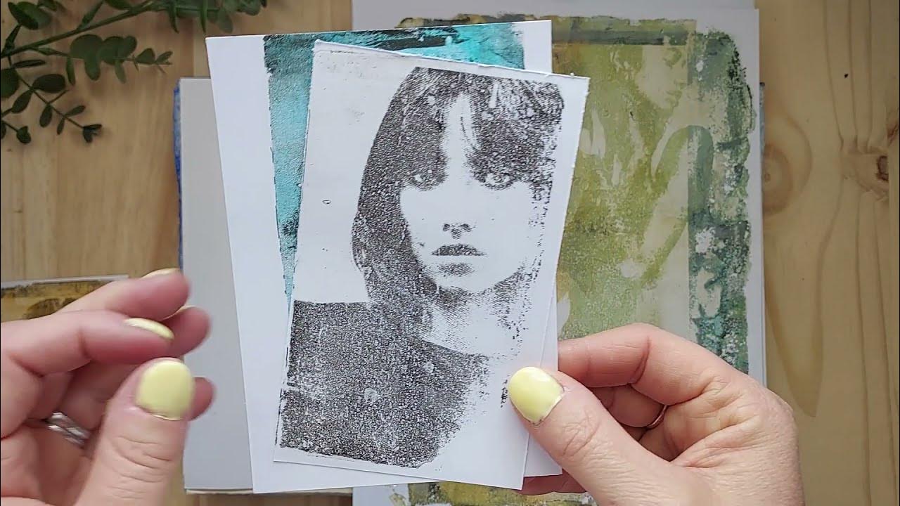 Tuto Scrap 28 Transfert Gelli Plate Gelpress YouTube
