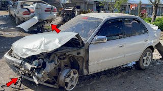 How To Repair The Front Back Sides Of An Old Car That Was Damaged In An Accident Find It Amazin
