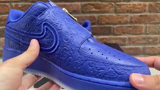 Unboxing Nike Air Force 1 Low LXX Zip Serena Williams Lapis (W) - DR9842-400