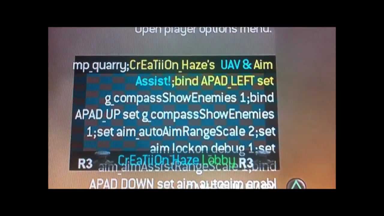 mw2 ps3 uav and aim assist hack