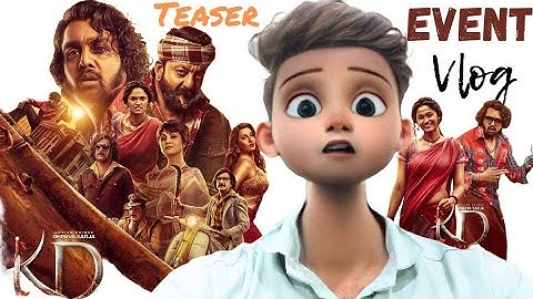 KD Movie Teaser Launch Event Vlog | Dhruva Sarja | Sanjay Dutt | Shilpa Shetty