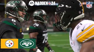 Madden 24 Justin Fields Steelers vs New York Jets (Madden 25 Updated Roster) 2024 Sim PS5 Game Play
