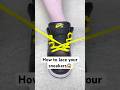 This is the best method for sneaker lacing #lace #nike #sneakers #shoes #fy #vibes #foryou #funny