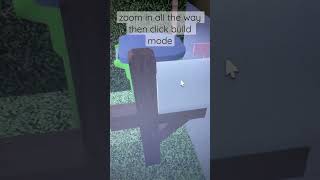 how to turn invisible when in build mode! || #shorts #roblox #bloxburg || simplyxblossom