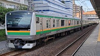 JR東日本E233系U628編成回送列車土呂駅通過(2023/7/7)