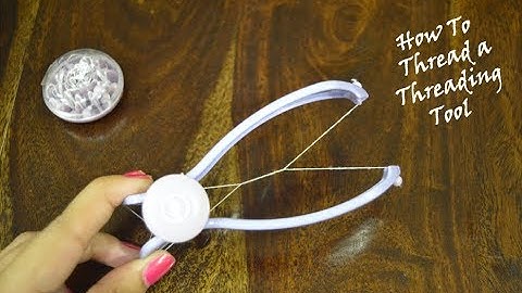 How To Insert Thread In Eyebrow Threading Tool | Slique Hair Threading System | Beauty Express