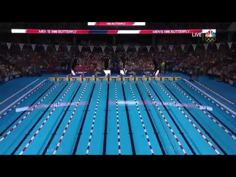 100m butterfly Michael Phelps at the 2016 Olympics/۱۰۰متر پروانه مایکل فلپس در المپیک ۲۰۱۶