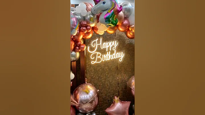 Pinkish Ring Decoration | Unicorn Theme Decor | Birthday Decoration #decoration