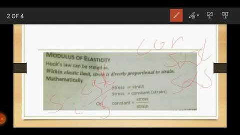 Modulus of elasticity