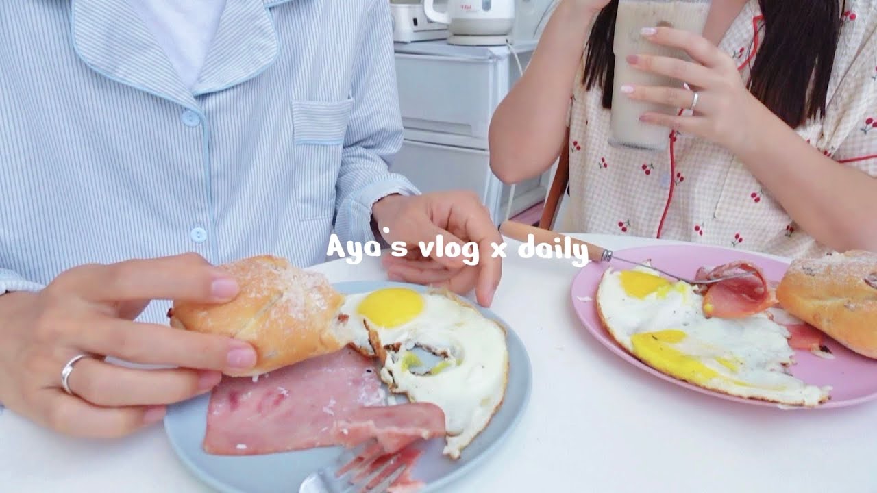 vlog#80|7月日常、漢堡排、煎蛋🍳、咖啡廳