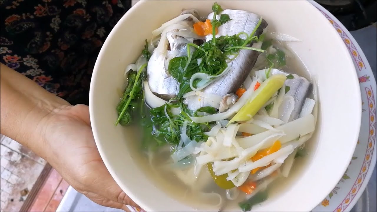 Fish curry with Pickled bamboo shoots ( thai food recipes ) Asian