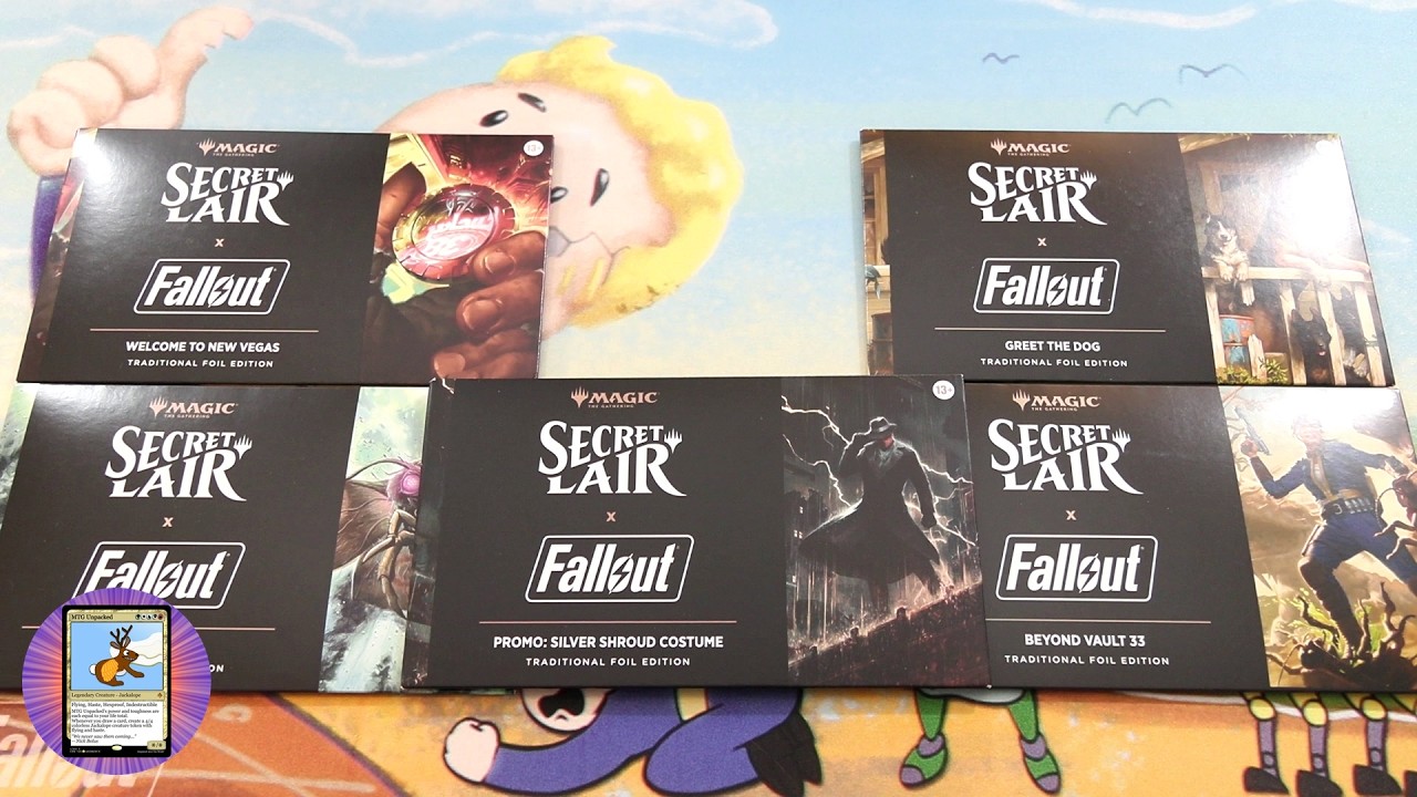 MTG Secret Lair: Fallout Superdrop Foil Unboxing - YouTube
