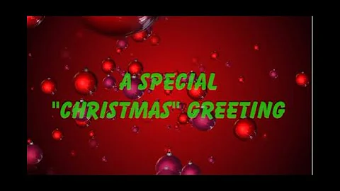 My Christmas Greeting