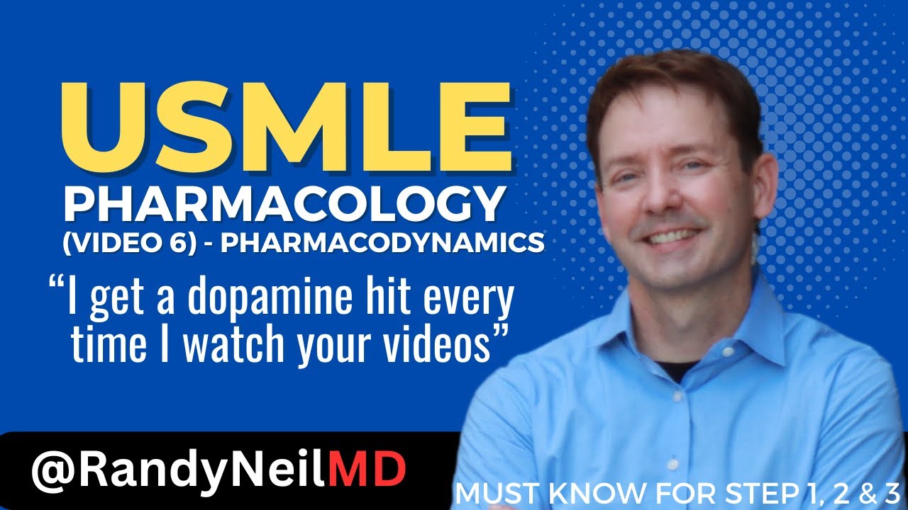 USMLE STEP 1: PHARMACOLOGY (VIDEO 6) - PHARMACODYNAMICS