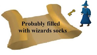 OSRS Clue | Probably filled with wizards socks | Quick