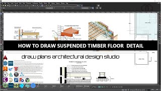 How To Draw Suspended Timber Floor Detail Section in CAD Suspended Floor Detail Timber Floor Detail