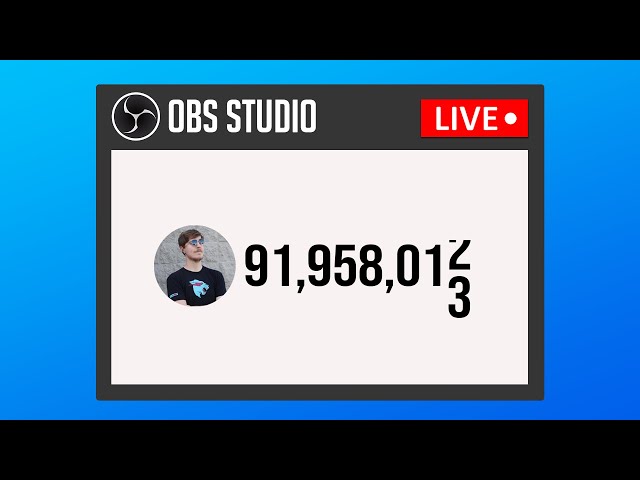 How to Show Live  Subscriber Count in OBS