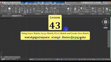 Learn with ME, Study Autodesk AutoCAD 2017, Lesson 43 ( Using Advanced Hatch )