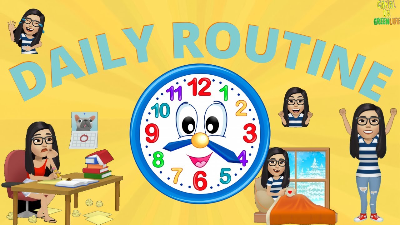 Rotina em inglês - Animação