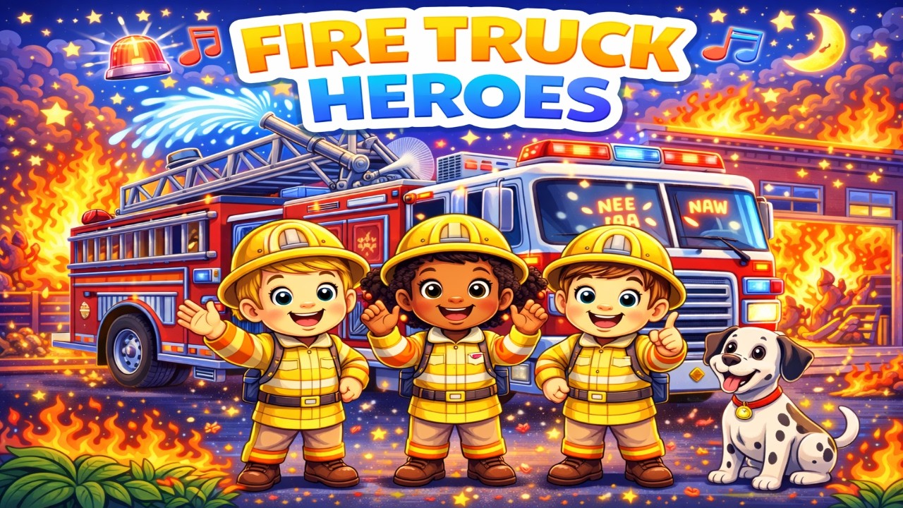 Fire Truck Heroes: A 5-Minute Rhyme Adventure!