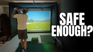 Is a $900 Golf Simulator Enclosure Safe Enough for Indoors? | Anything Sports Review