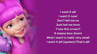 Princess MaluciaI - I Want It All - Lyrics (Barbie and the Secret Door)