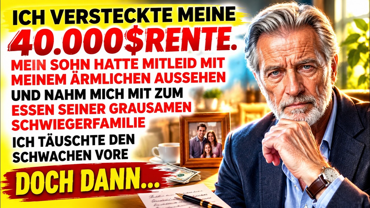 Ich stand auf der Schwelle zur Villa der Schwiegereltern meines Sohnes, die Hand auf der schweren Messingklinke, als ich durch das Mahagoniholz hindurch Claires Stimme hörte: „Mach dir keine...