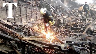 Moscow terror attack: Russian rescuers work on ruins of concert hall