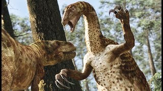 Tyrannosaure VS nothronychus (dinosaures)  ZAPPING SAUVAGE