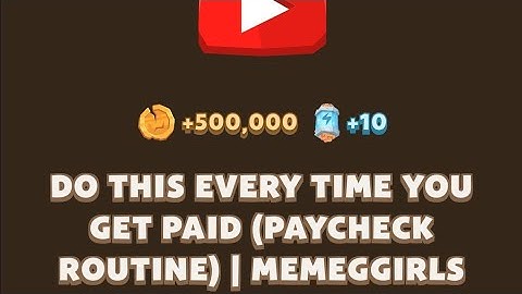 Do This Every Time You Get Paid (Pay check Routine) |MemeGirls Code |Youtube Video Code Memefi Today