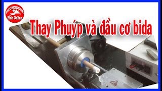 BIDA ONLINE - 당구 Thay phuýp Adam và đầu cơ bida- replace billiard cue tip