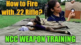 NCC Weapon Training || Basic Rules of Firing || How to Fire with .22 Rifle? screenshot 5