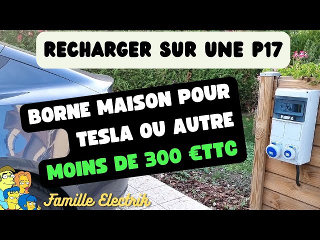 Prise P17 Tesla 32 Ampères monophasée - Équipement auto