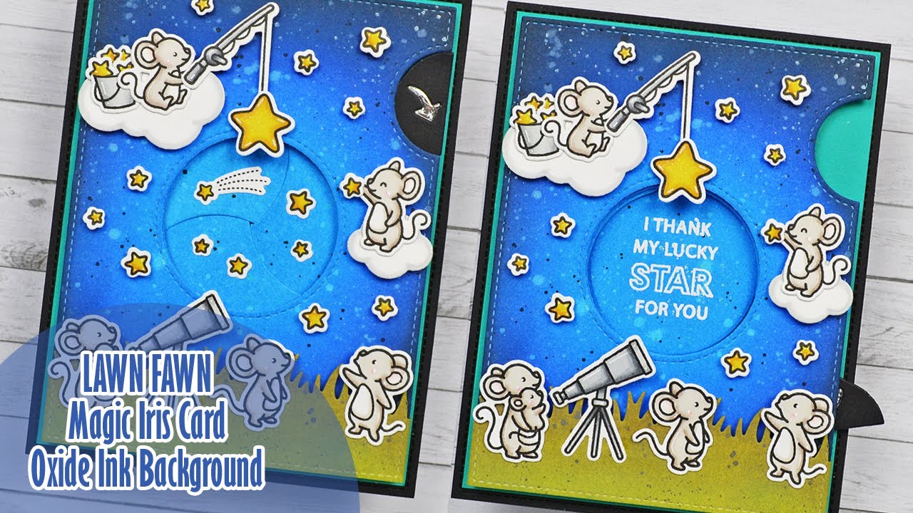 ⭐ LAWN FAWN || Super Star Magic Iris Card
