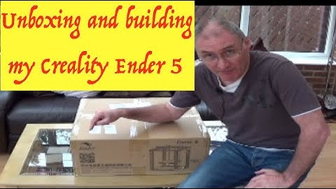 Unboxing, building and a first 3d print from my new Creality Ender 5 3d Printer