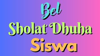 Bel Perintah Berwudhu Sholat Dhuha