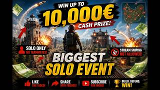 Win 10,000 Cash Prize Biggest Solo Event For Event