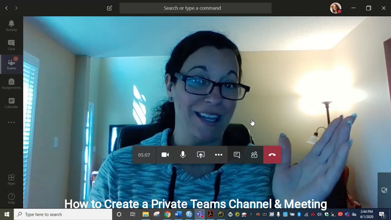 How to Create a Private MS Teams Channel for Meetings - YouTube