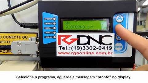 Receber programa no CNC do RGDNC P COMANDO MACH