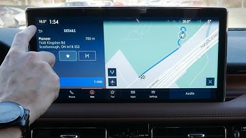 Using factory navigation in the 2022-2023 Lincoln Nautilus